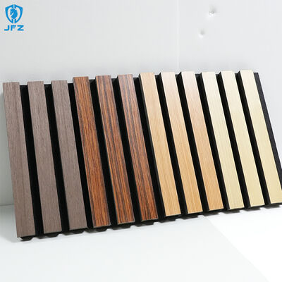 Black Acoustic Wood Slat Panel Decor Interior Acoustic Wood Panel for Room Decor